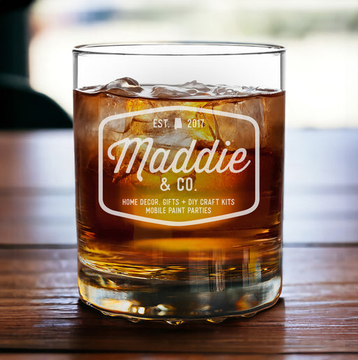 Custom Whiskey Glass-Whiskey-Maddie & Co.