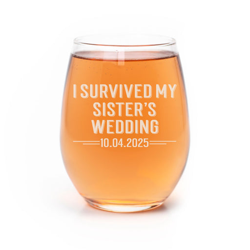 I Survived My Sister's Wedding Glass-Maddie & Co.