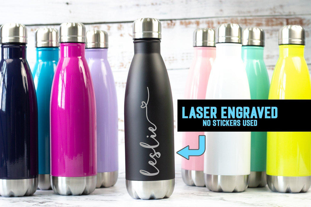 Personalized Water Bottle Custom Insulated Bottle Sports Water Bottle Hot  Cold Thermos Wedding Gifts Bridesmaid Tumblers